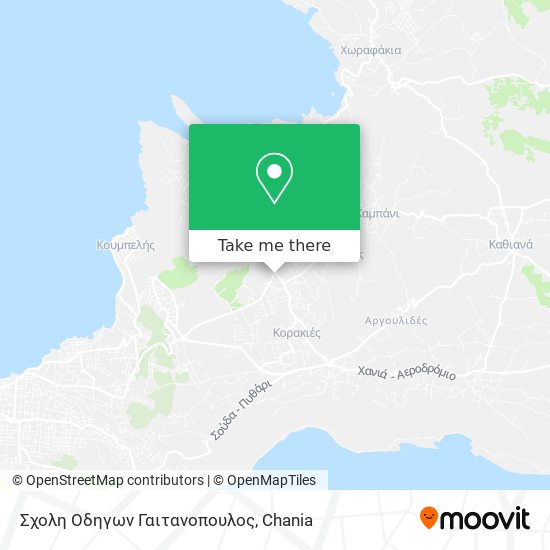Σχολη Οδηγων Γαιτανοπουλος map