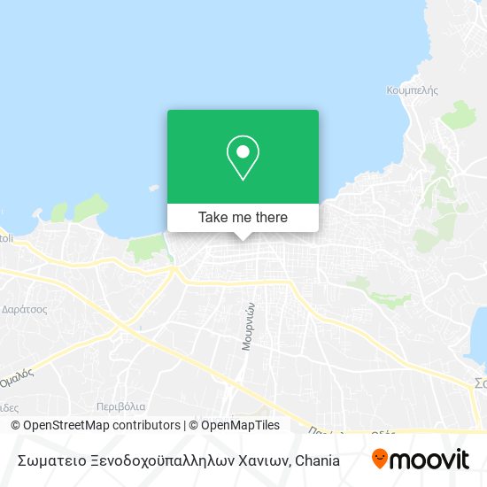 Σωματειο Ξενοδοχοϋπαλληλων Χανιων map