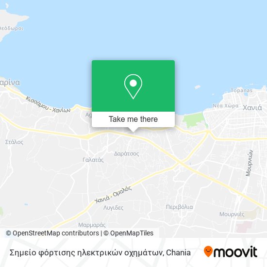 Σημείο φόρτισης ηλεκτρικών οχημάτων map