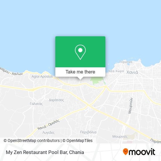 My Zen Restaurant Pool Bar map