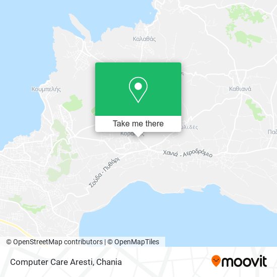 Computer Care Aresti map