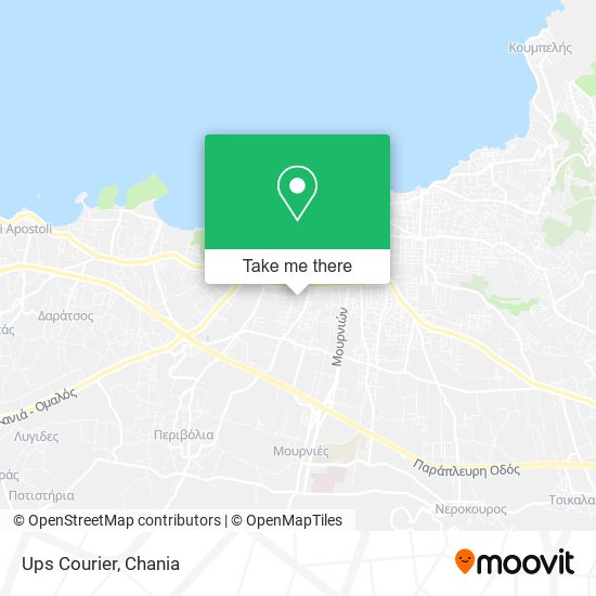 Ups Courier map