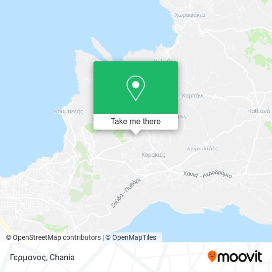 Γερμανος map