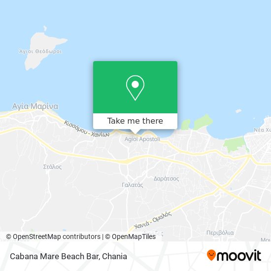 Cabana Mare Beach Bar map