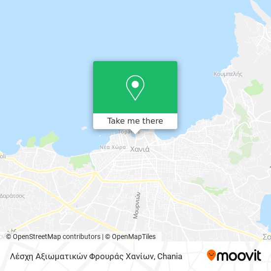 Λέσχη Αξιωματικών Φρουράς Χανίων map