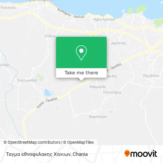 Ταγμα εθνοφυλακης Χανιων map