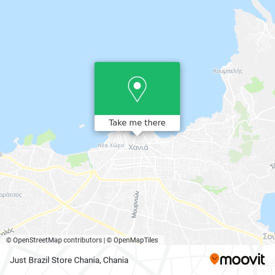 Just Brazil Store Chania map