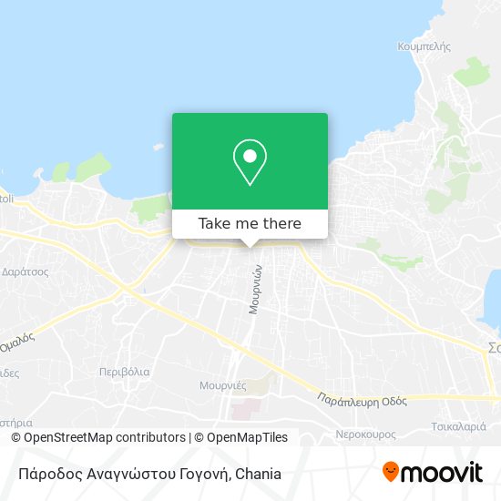 Πάροδος Αναγνώστου Γογονή map