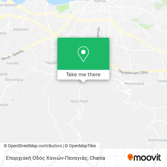 Επαρχιακή Οδός Χανιών-Παναγιάς map