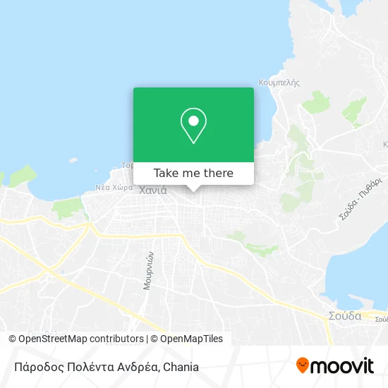Πάροδος Πολέντα Ανδρέα map