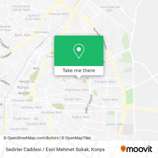 Sedirler Caddesi / Esiri Mehmet Sokak map