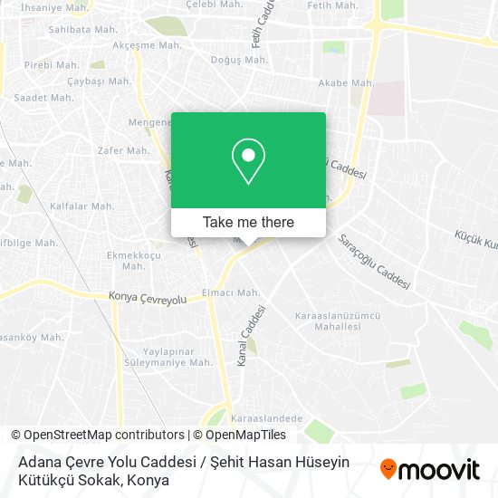 Adana Çevre Yolu Caddesi / Şehit Hasan Hüseyin Kütükçü Sokak map