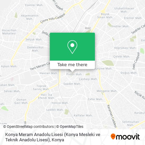 Konya Meram Anadolu Lisesi (Konya Mesleki ve Teknik Anadolu Lisesi) map