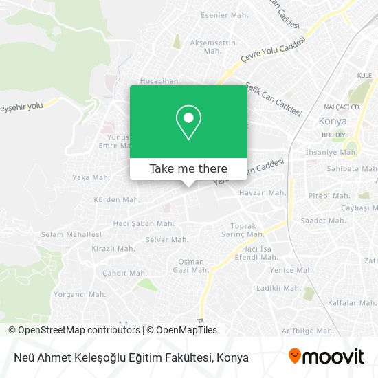 Neü Ahmet Keleşoğlu Eğitim Fakültesi map