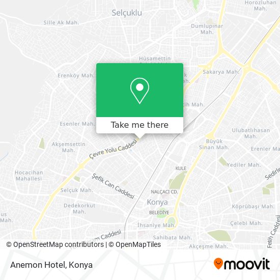 Anemon Hotel map