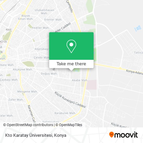 Kto Karatay Üniversitesi map