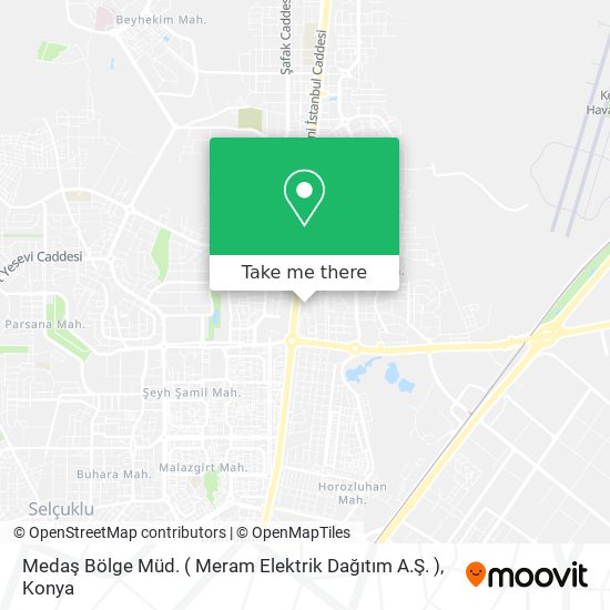Medaş Bölge Müd. ( Meram Elektrik Dağıtım A.Ş. ) map