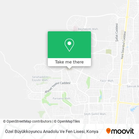 Özel Büyükkoyuncu Anadolu Ve Fen Lisesi map