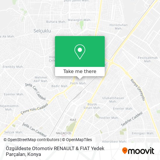 Özgüldeste Otomotiv RENAULT & FIAT Yedek Parçaları map