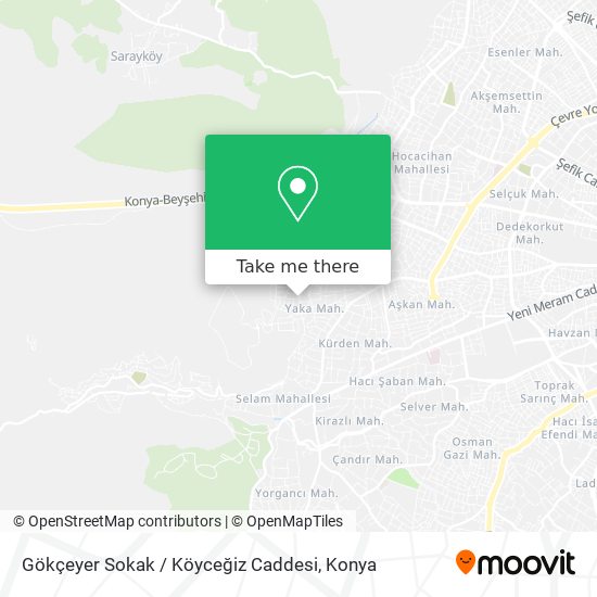 Gökçeyer Sokak / Köyceğiz Caddesi map