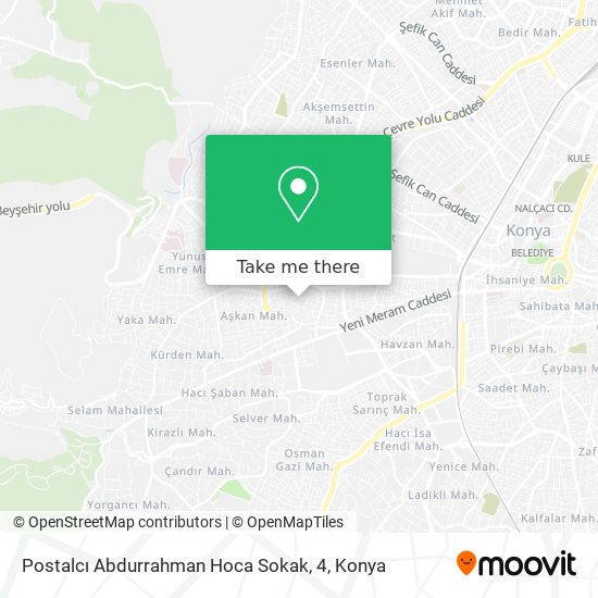 Postalcı Abdurrahman Hoca Sokak, 4 map