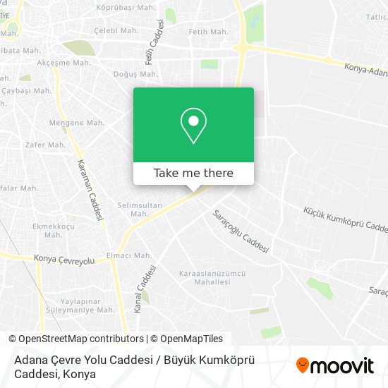 Adana Çevre Yolu Caddesi / Büyük Kumköprü Caddesi map