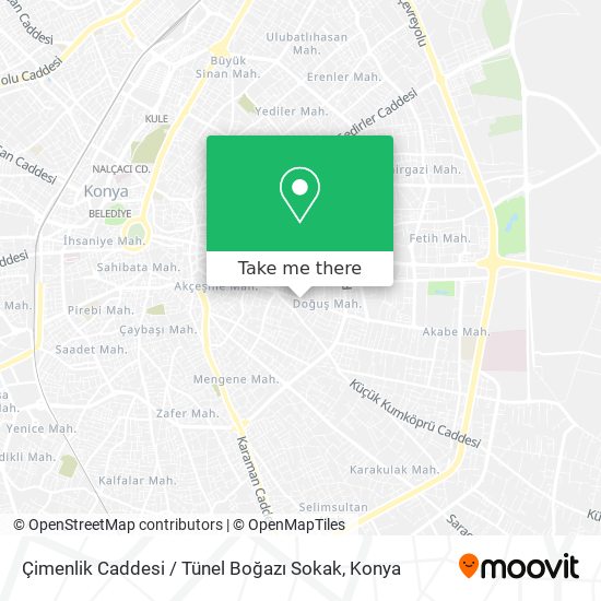 Çimenlik Caddesi / Tünel Boğazı Sokak map