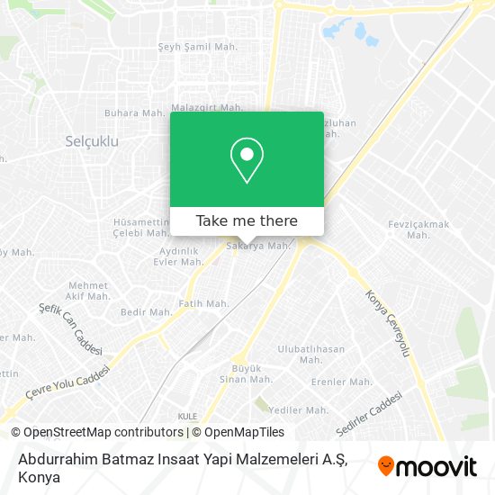 Abdurrahim Batmaz Insaat Yapi Malzemeleri A.Ş map