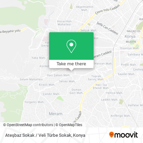Ateşbaz Sokak / Veli Türbe Sokak map