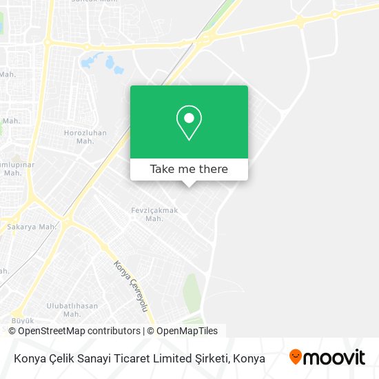 Konya Çelik Sanayi Ticaret Limited Şirketi map