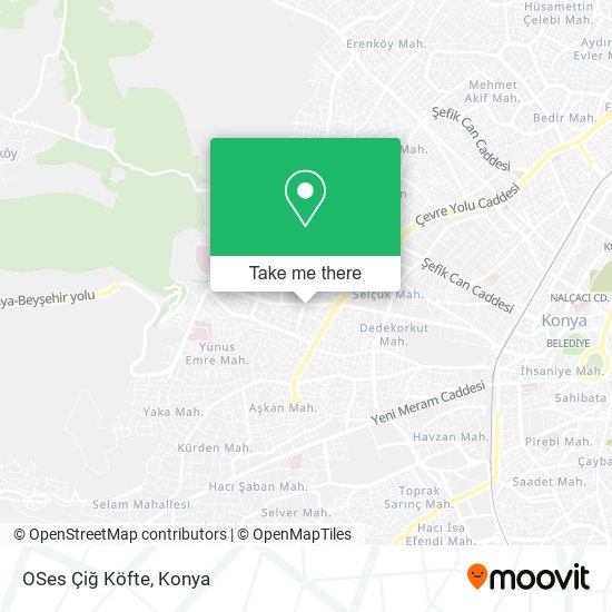 OSes Çiğ Köfte map