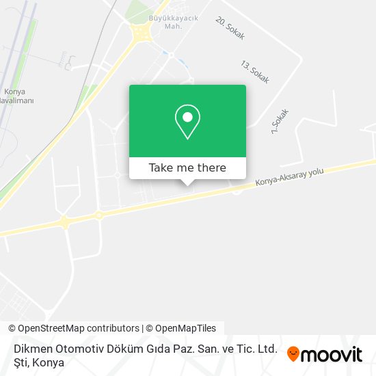 Dikmen Otomotiv Döküm Gıda Paz. San. ve Tic. Ltd. Şti map