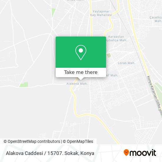 Alakova Caddesi / 15707. Sokak map