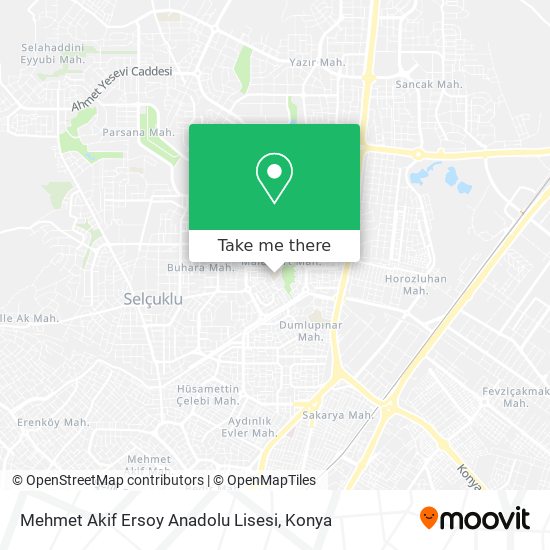 Mehmet Akif Ersoy Anadolu Lisesi map