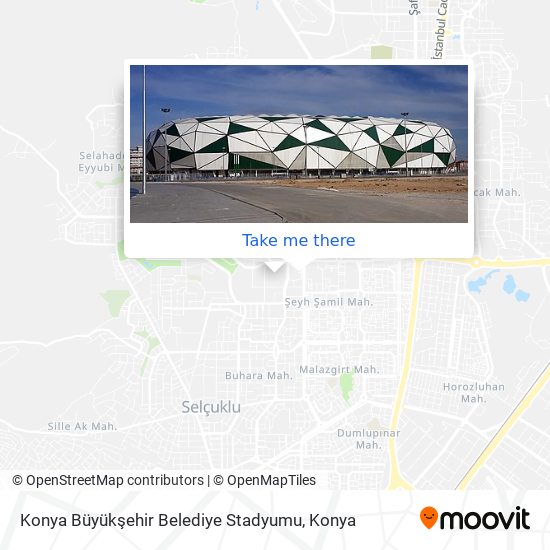 Konya Büyükşehir Belediye Stadyumu map