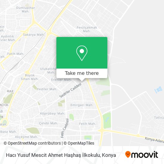 Hacı Yusuf Mescit Ahmet Haşhaş İlkokulu map