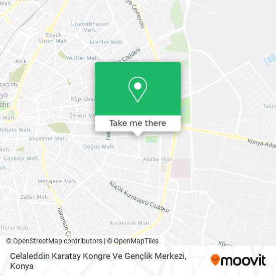 Celaleddin Karatay Kongre Ve Gençlik Merkezi map