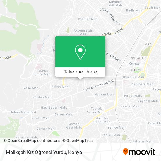 Melikşah Kız Öğrenci Yurdu map