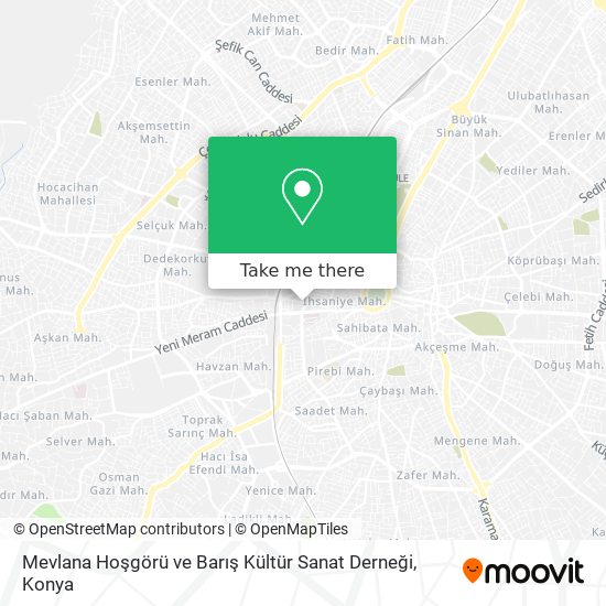 Mevlana Hoşgörü ve Barış  Kültür Sanat Derneği map