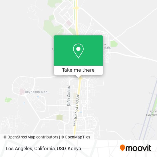 Los Angeles, California, USD map
