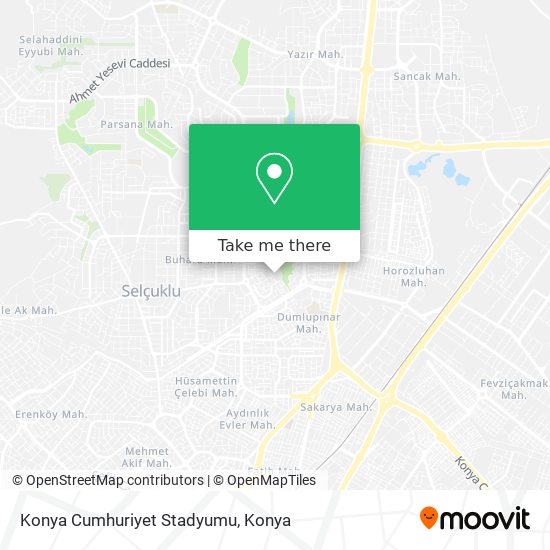 Konya Cumhuriyet Stadyumu map
