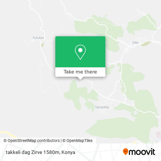 takkeli dag Zirve 1580m map