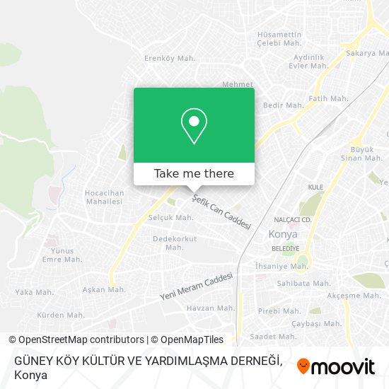 GÜNEY KÖY KÜLTÜR VE YARDIMLAŞMA DERNEĞİ map