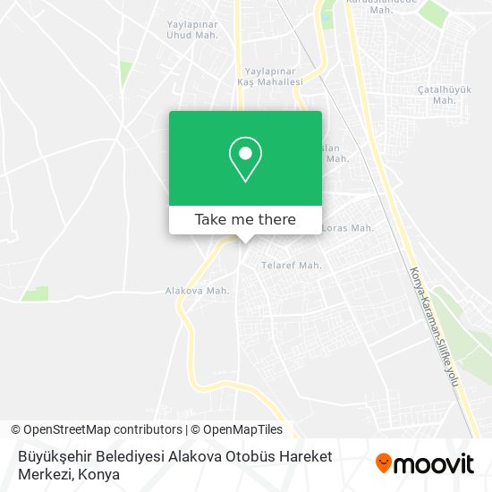 Büyükşehir Belediyesi Alakova Otobüs Hareket Merkezi map
