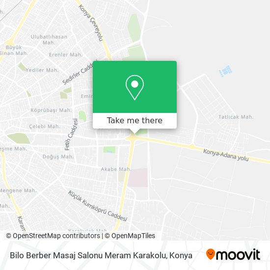 Bilo Berber Masaj Salonu Meram Karakolu map
