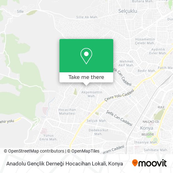Anadolu Gençlik Derneği Hocacihan Lokali map