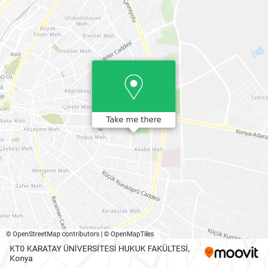 KT0 KARATAY ÜNİVERSİTESİ HUKUK FAKÜLTESİ map