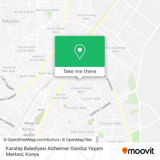 Karatay Belediyesi Alzheimer Gündüz Yaşam Merkezi map