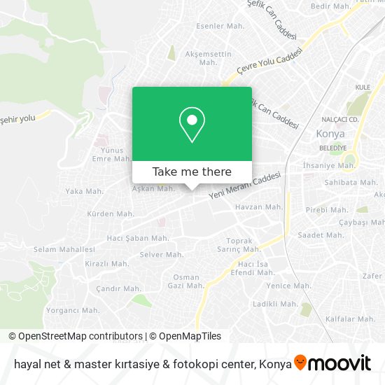 hayal net & master kırtasiye & fotokopi center map