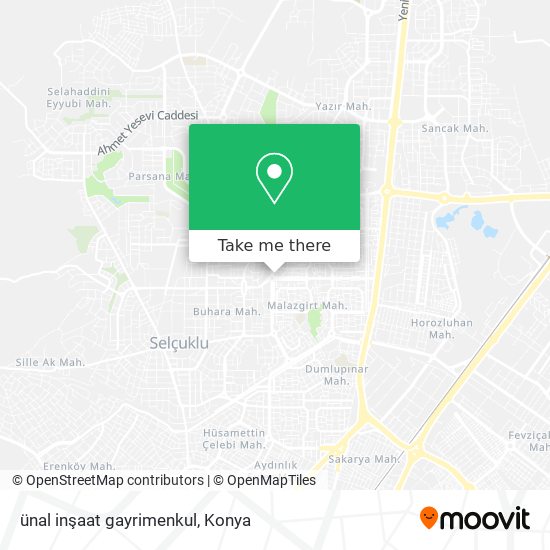 ünal inşaat gayrimenkul map